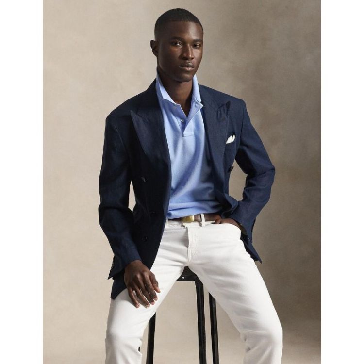 Custom slim fit 031 AUSTIN BLUE = Ciel