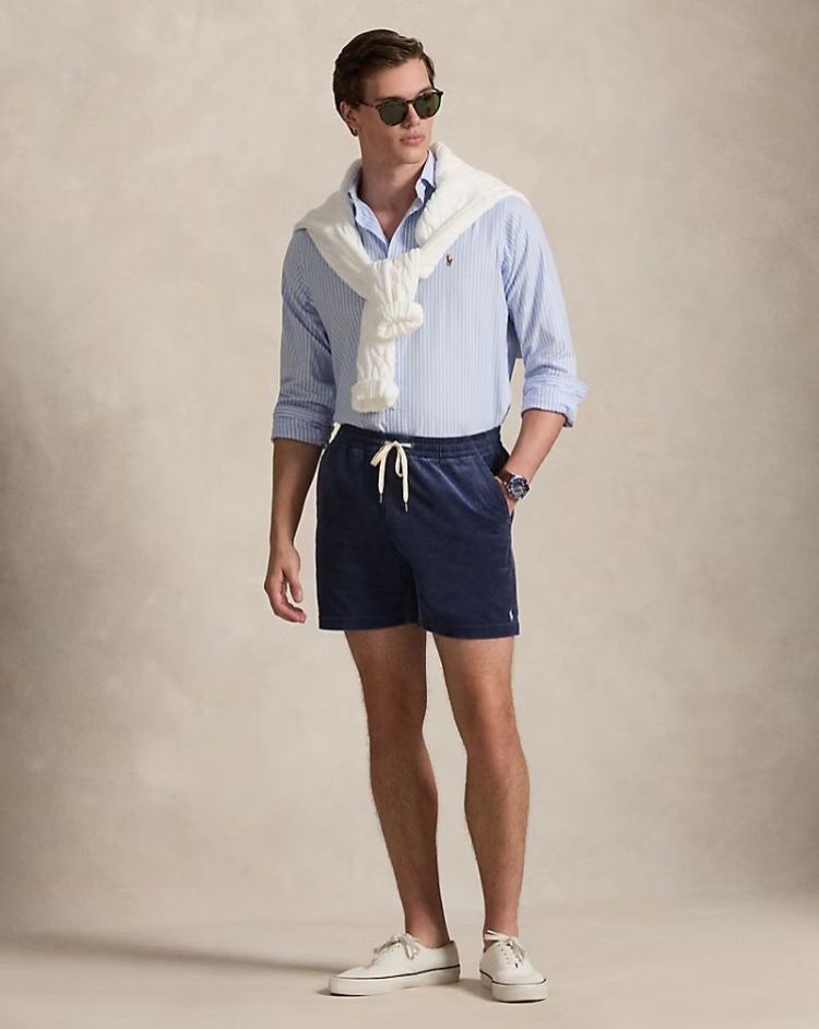 Classic fit corduroy 6inch 001 BOSTON NAVY