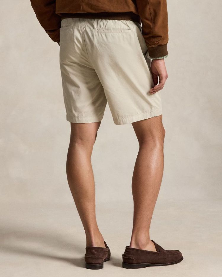 Short Polo prepster en sergé 2 004 STONEWARE=beige