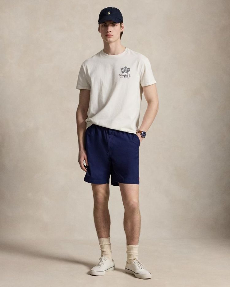 Short Polo prepster en sergé 2 001 SPRING NAVY