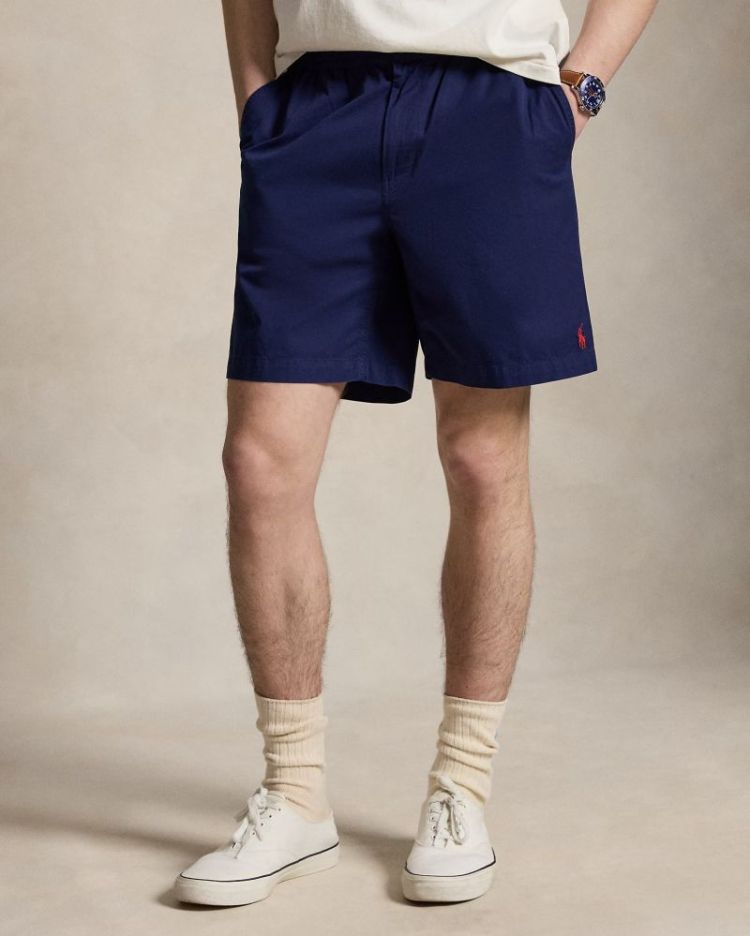 Short Polo prepster en sergé 2 001 SPRING NAVY