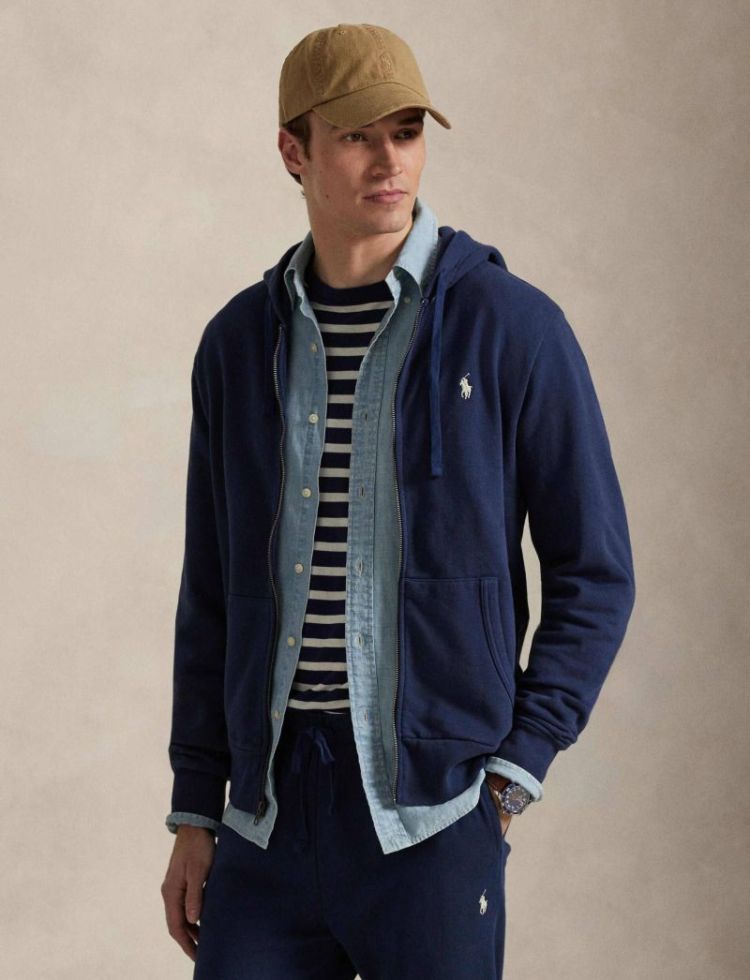 LSFZHOODM4-LONG SLEEVE-SWEATSH 014 CRUISE NAVY