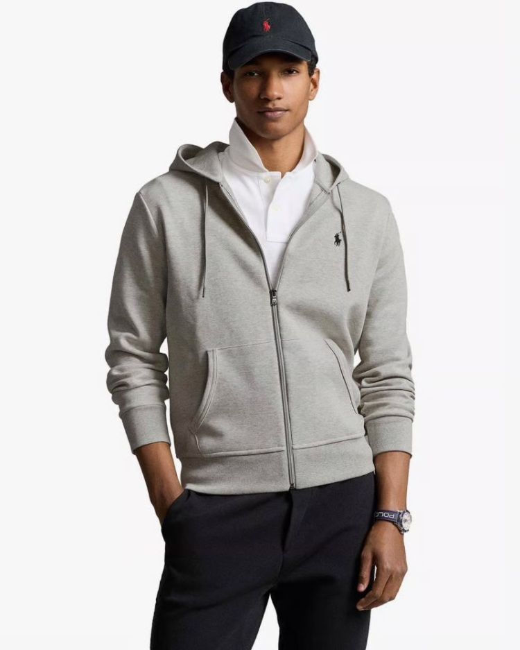 LSFZHOODM6-LONG SLEEVE-KNIT 002 ANDOVER HEA = gris chiné