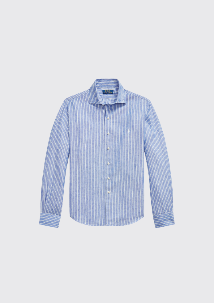 Seersucker Linen 006 NEW IRIS BL
