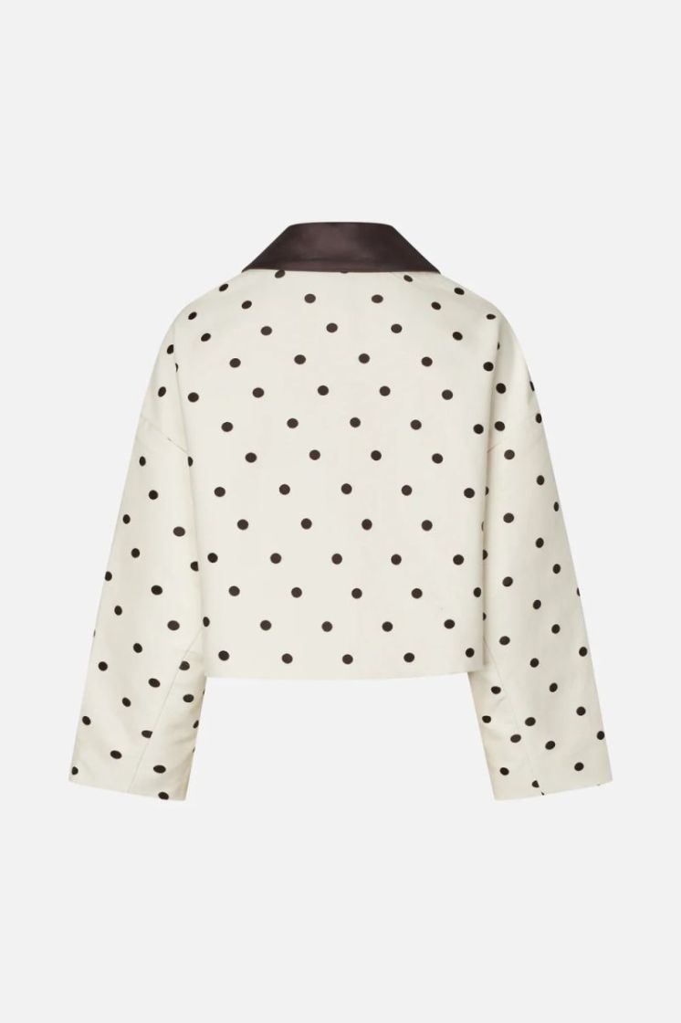 C1426 Egret Creme Dot