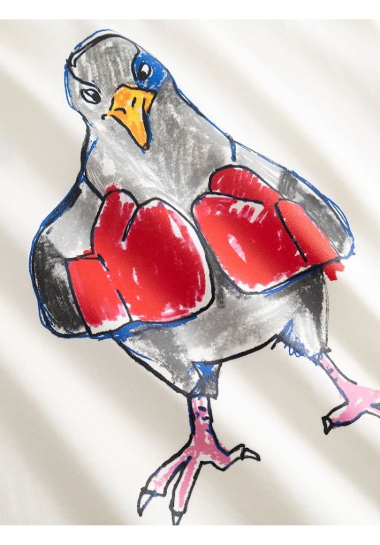 Boxing pigeon 102 - OFF-WHITE