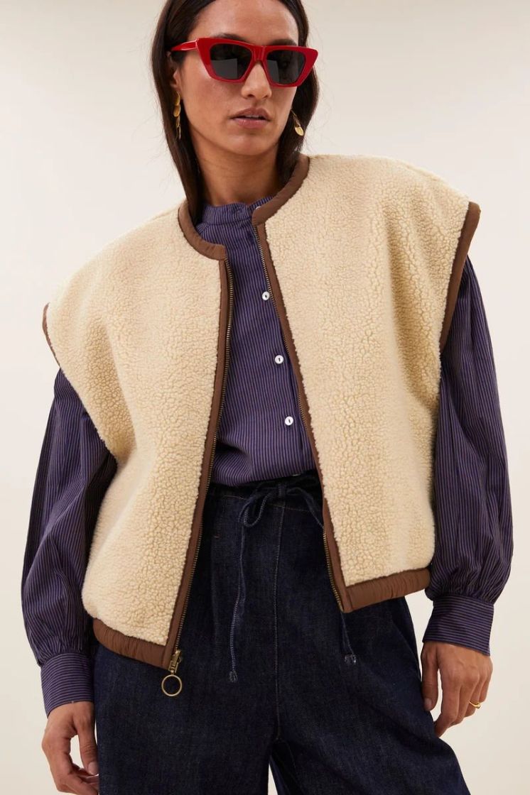 gio sleeveless jacket hazel 1705
