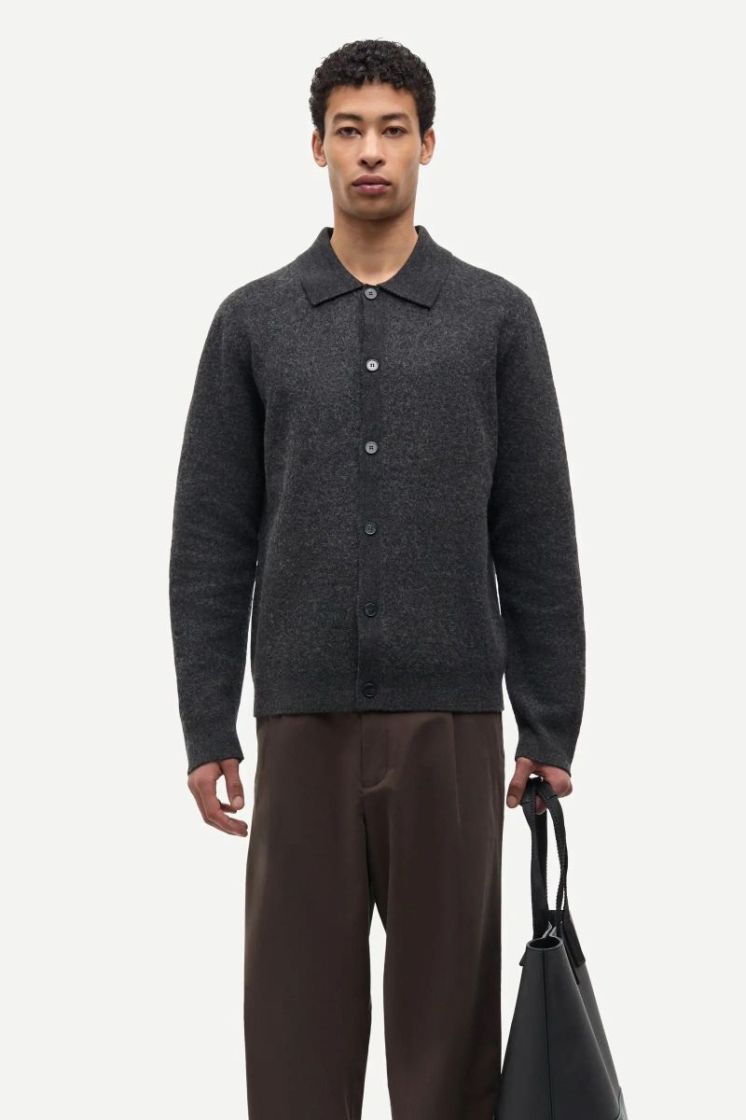 Sarichard Cardigan 15561 Dark Grey Mel.