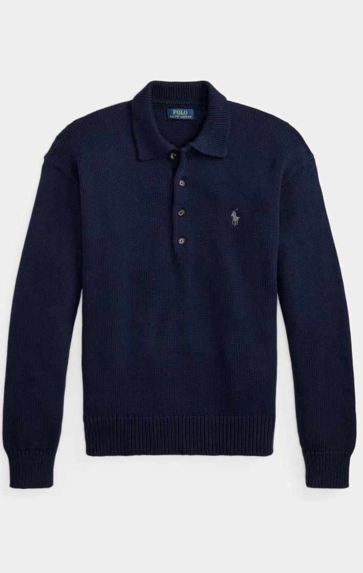 Relaxed fit cable coton 003 HUNTER NAVY
