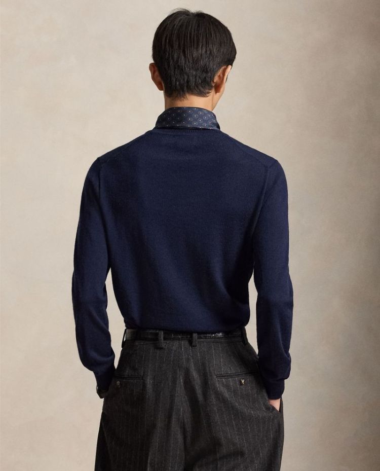 Washable merino wool 002 HUNTER NAVY