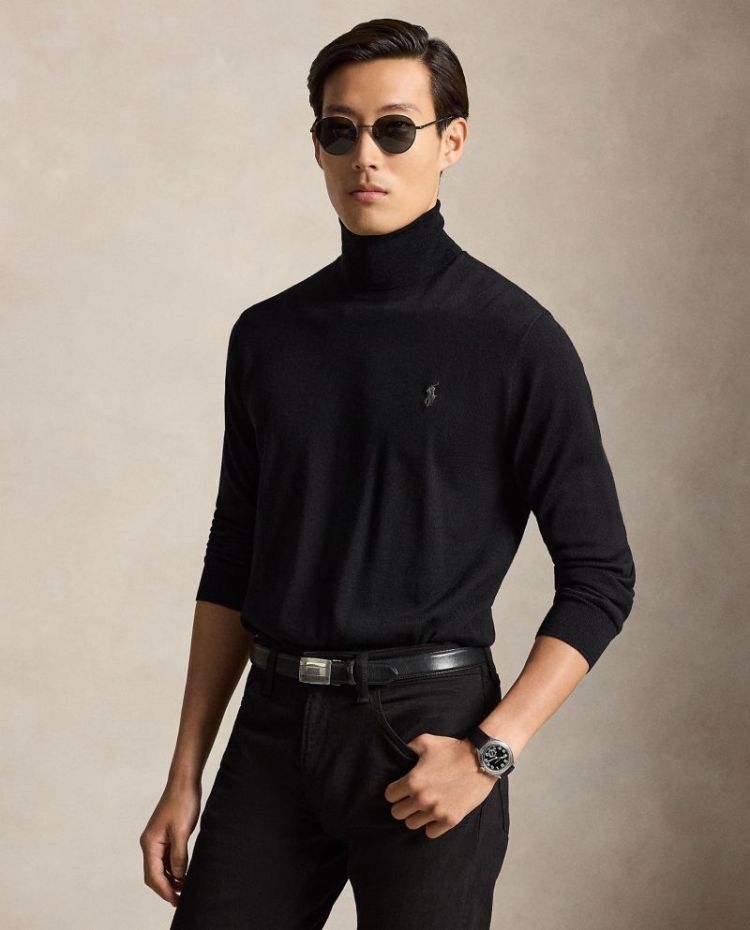 Long Sleeve Pullover 002 POLO BLACK