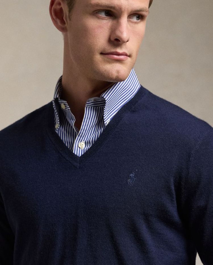 Washable Merino Long sleeve 001 HUNTER NAVY