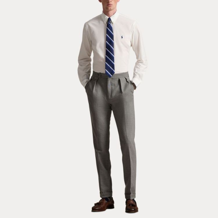 Custom fit stretch poplin 002 WHITE