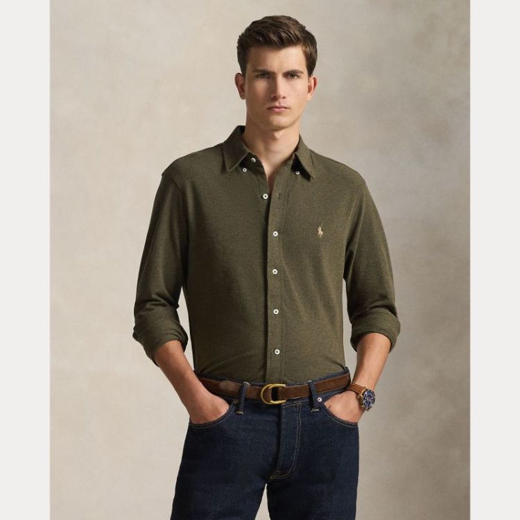 Long Sleeve Knit Featgerweight 111 WILSON OLIVE