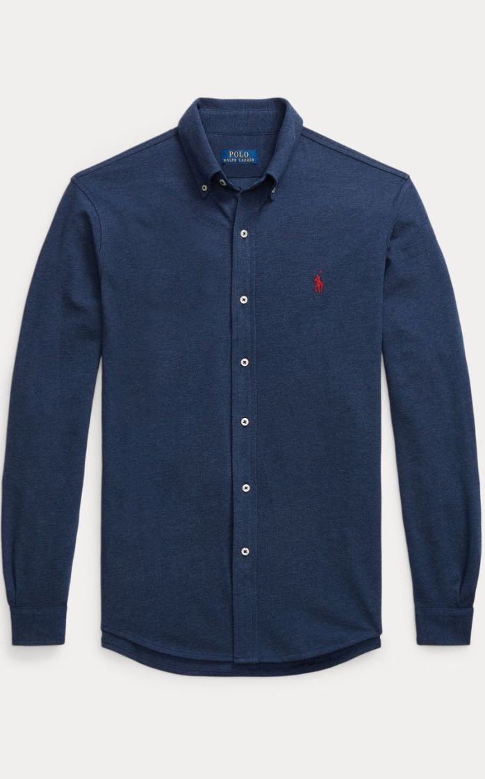 Long Sleeve Knit Featgerweight 081 NAVY HEATHER