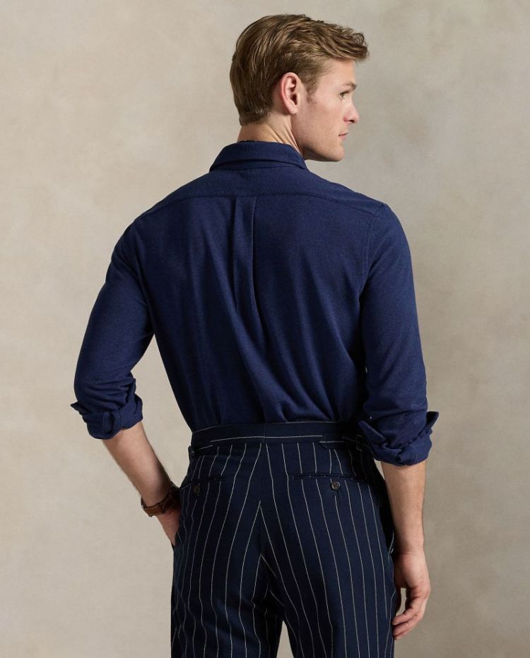 Long Sleeve Knit Featgerweight 081 NAVY HEATHER