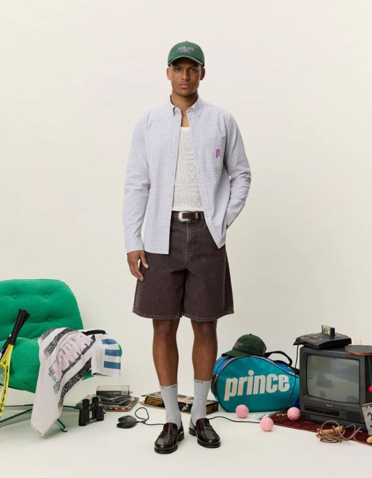 Prince Seersucker Check 215 Ivory