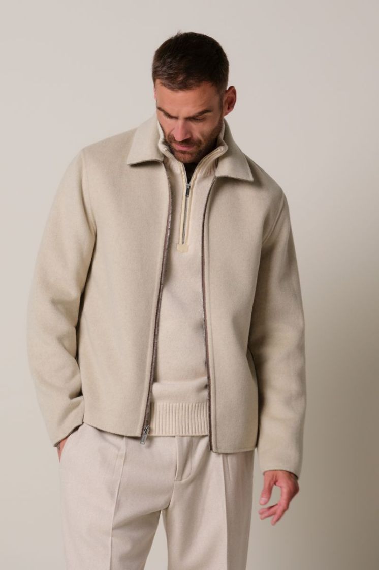 Overshirt Wo Zip Rev Brown