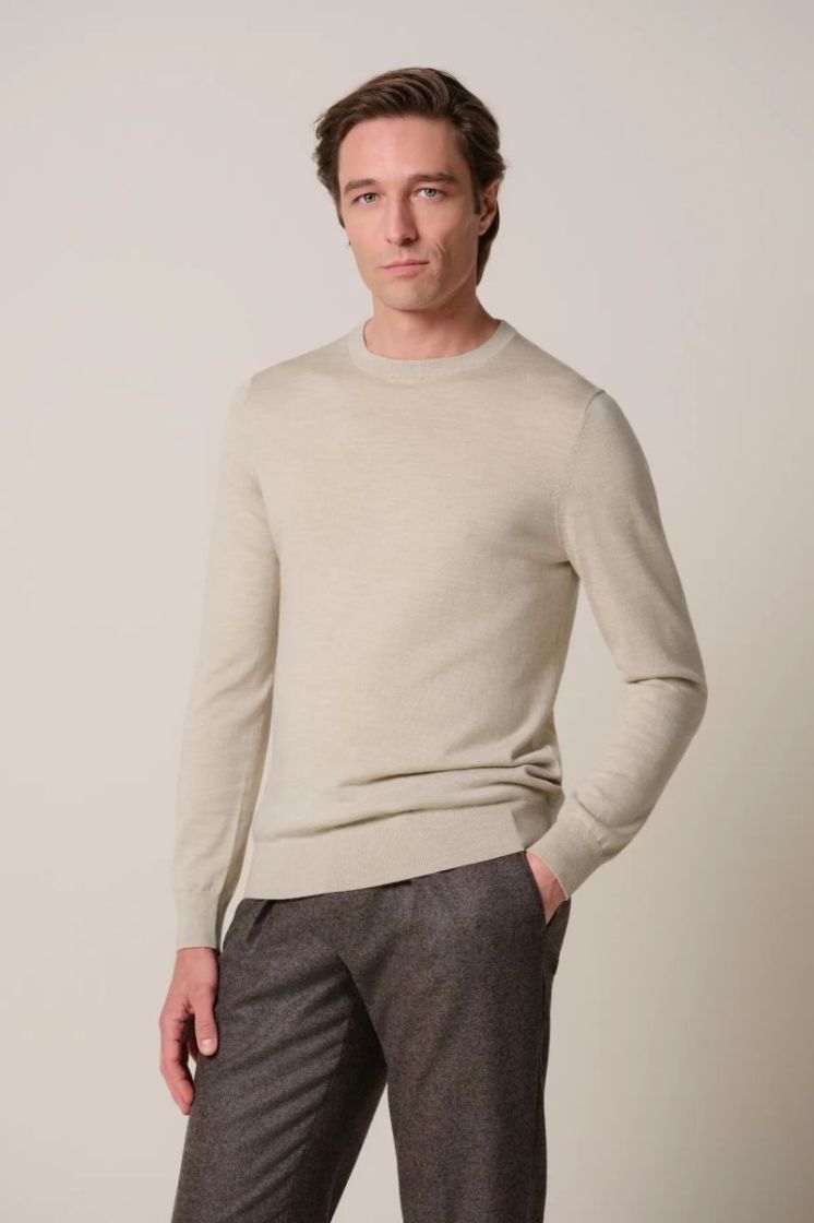 Pullover Crew Neck Beige