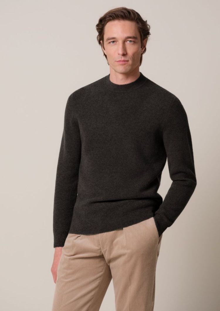 Pullover Crew Neck Dark Brown