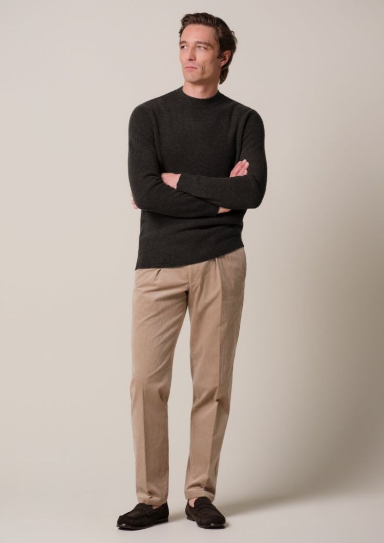 Pullover Crew Neck Dark Brown